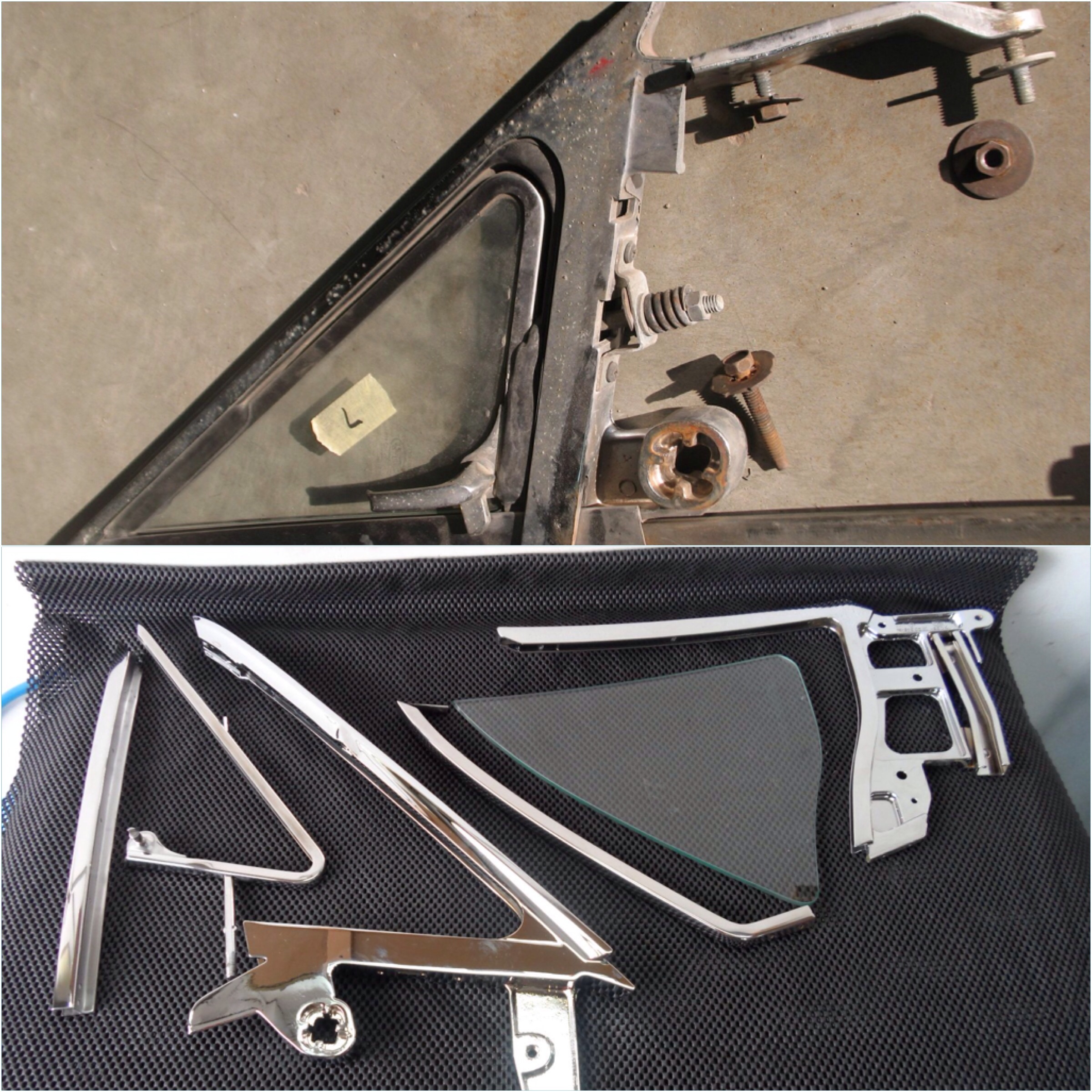 Dreiecksfenster vom Mustang (Guss)